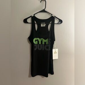 Alchemy Black gym & juice racer back workout tank top size extra small